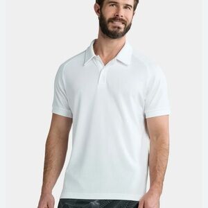 Athletic Works Mesh Polo – White – 5XL (62-64) – NWT – Performance Shirt